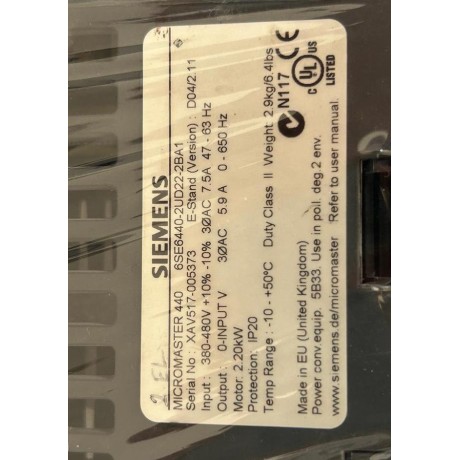 6SE6440-2UD22-2BA1